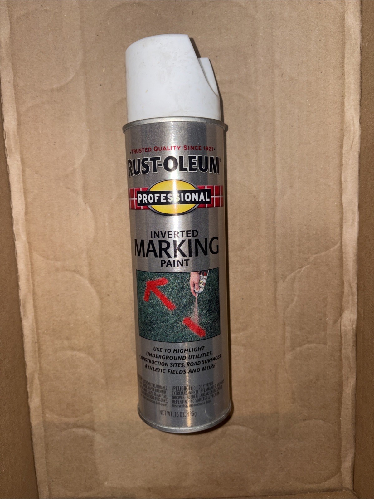 Rust Oleum Professional Inverted Marking Spray Paint 15 Fl Oz White Pack Of 1