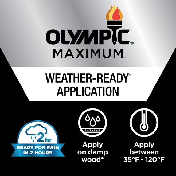 Olympic Maximum 1 Gallon Redwood Semi-Transparent Exterior Ready to Use Stain