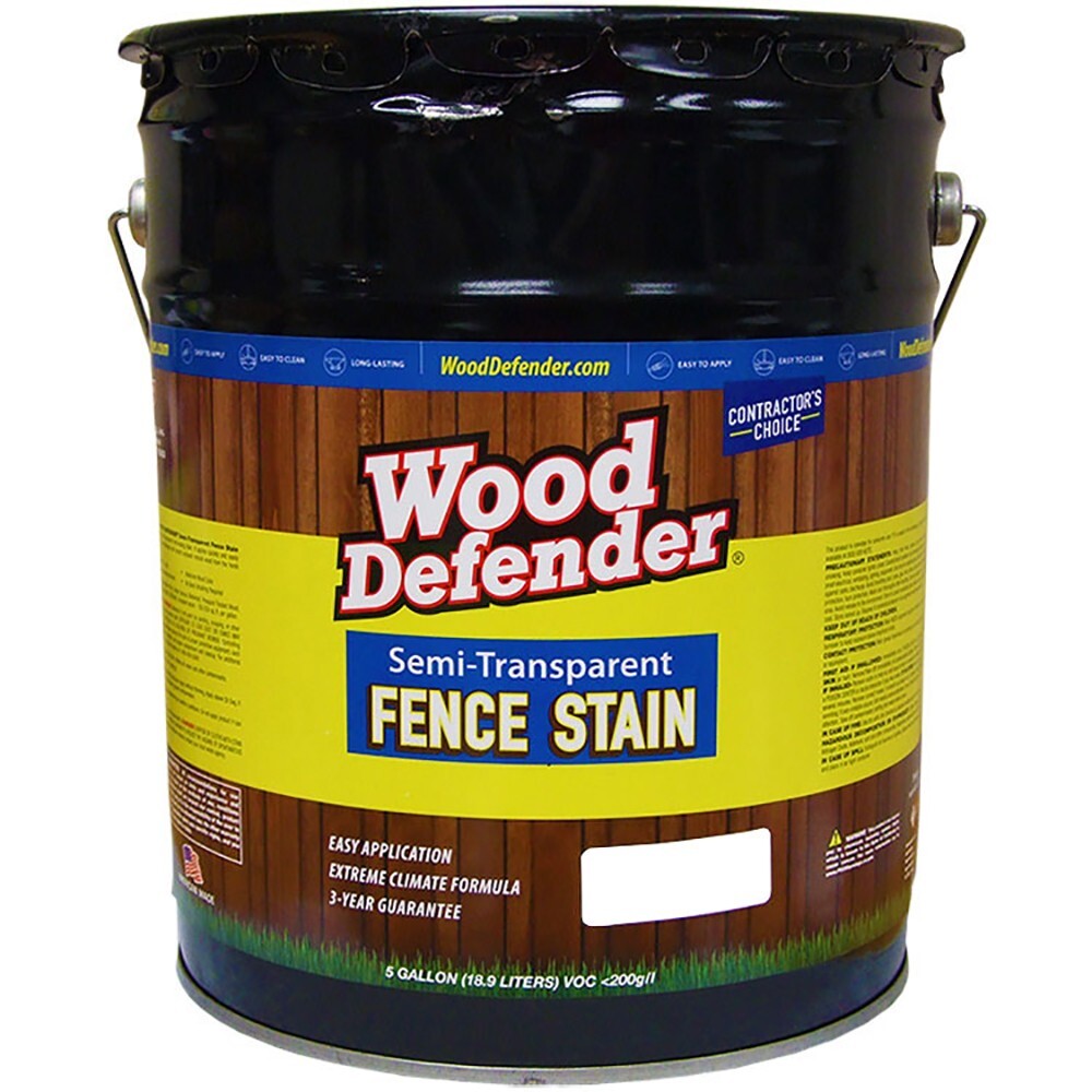 Wood Defender Semi-transparent Fence Stain DARK SIERRA 5 gal