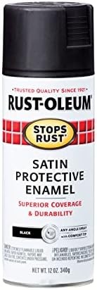 Rust Oleum Satin Black Spray Paint 12 oz