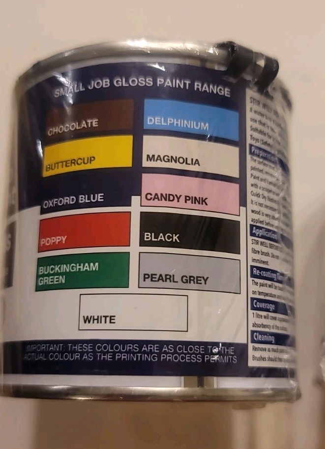 2x–Rustins Quick Dry Small Job Gloss Paint IndoorOutdoor BLUE 250ML ea