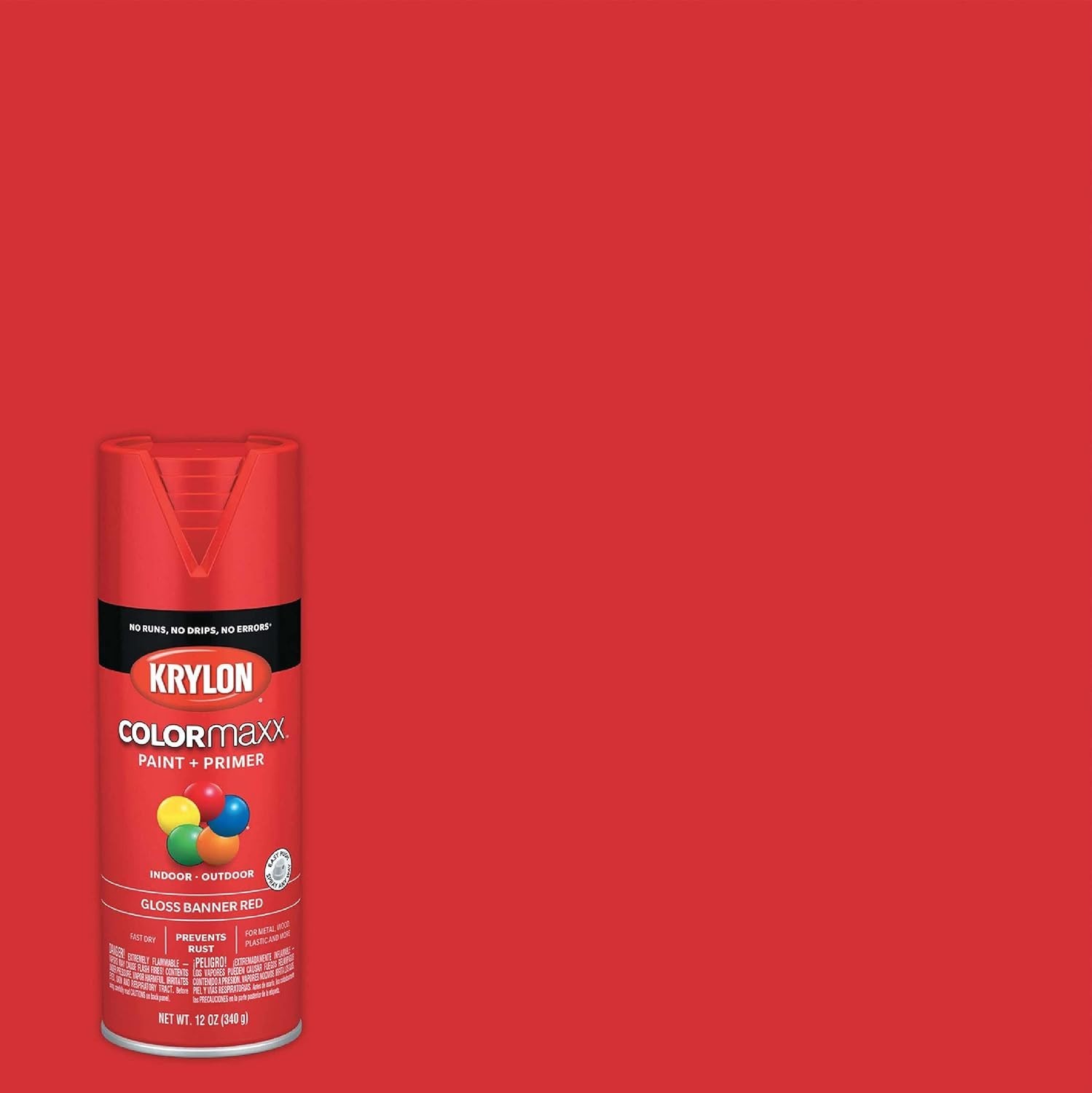 Transform Your Crafts with Krylon ColorMaxx 12 Oz. Gloss Banner Red Spray Paint