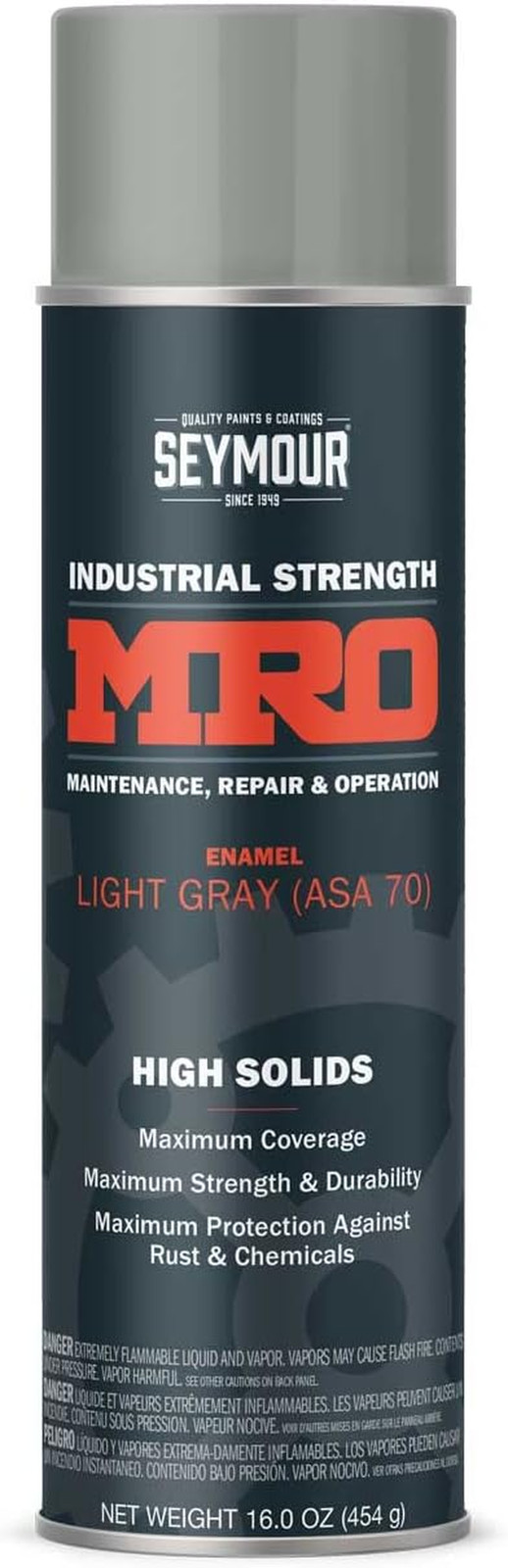 620-1418 Industrial MRO High Solids Spray Paint, Light Machinery Gray 16 Ounc…