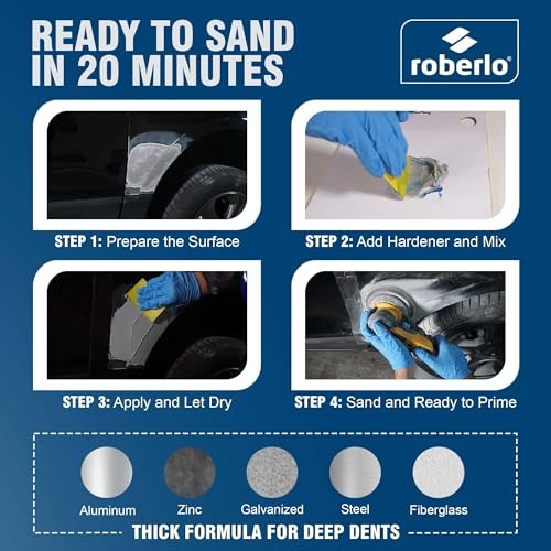 Silver Light Lightweight Body Filler – Ultra Lightweight & Paintable for Car