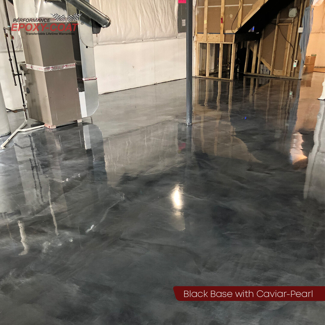 Metallic Full Epoxy Floor Coating Kit 300 sq. ft. TILE RED Base Coat