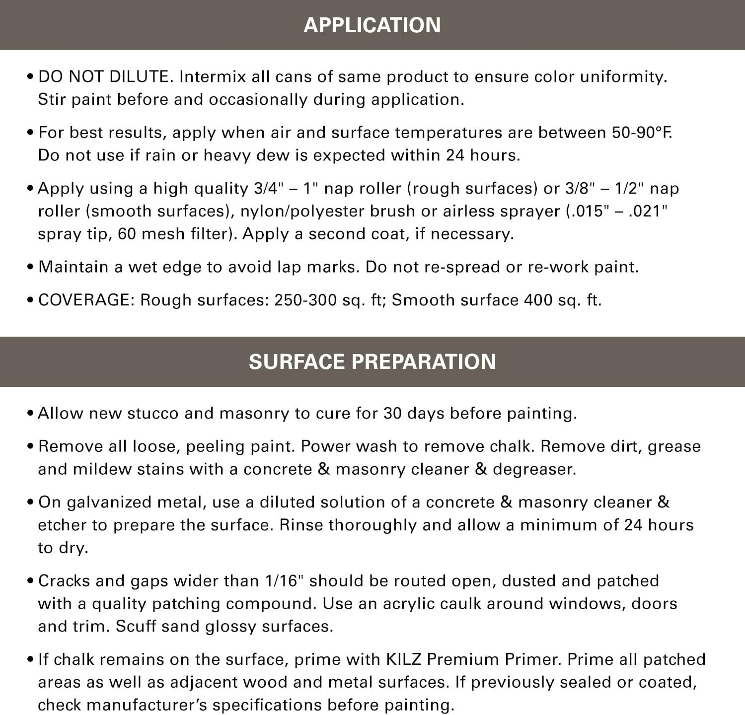 Fade Resistant Gray Interior/Exterior Paint – Self-Priming 1 Gallon for Masonry
