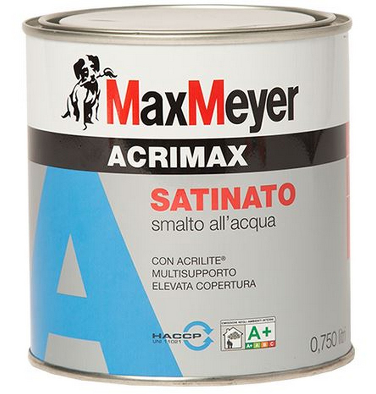 MaxMeyer Acrimax water satin enamel black ral 9005 lt 0.750 8-10sqm
