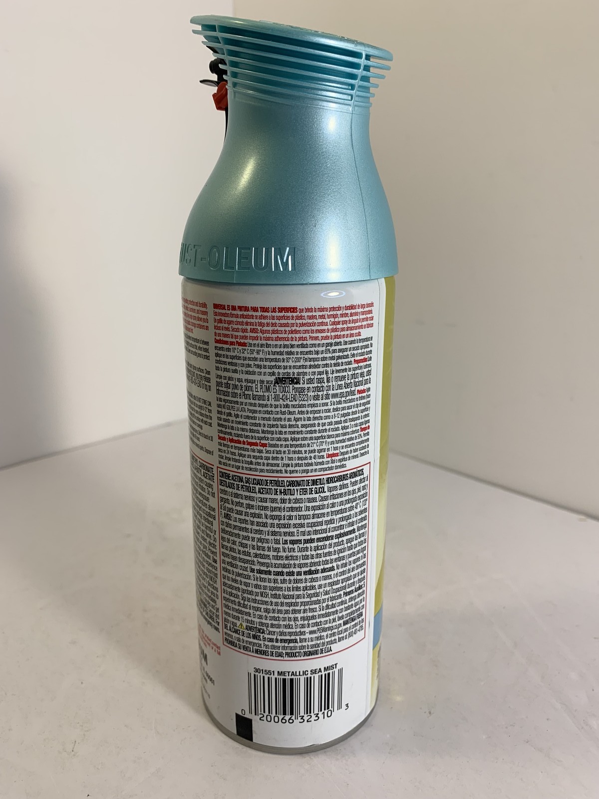 Rust-Oleum Universal Pearl Metallic Spray Paint & Primer Sea Mist 11oz Fast Dry