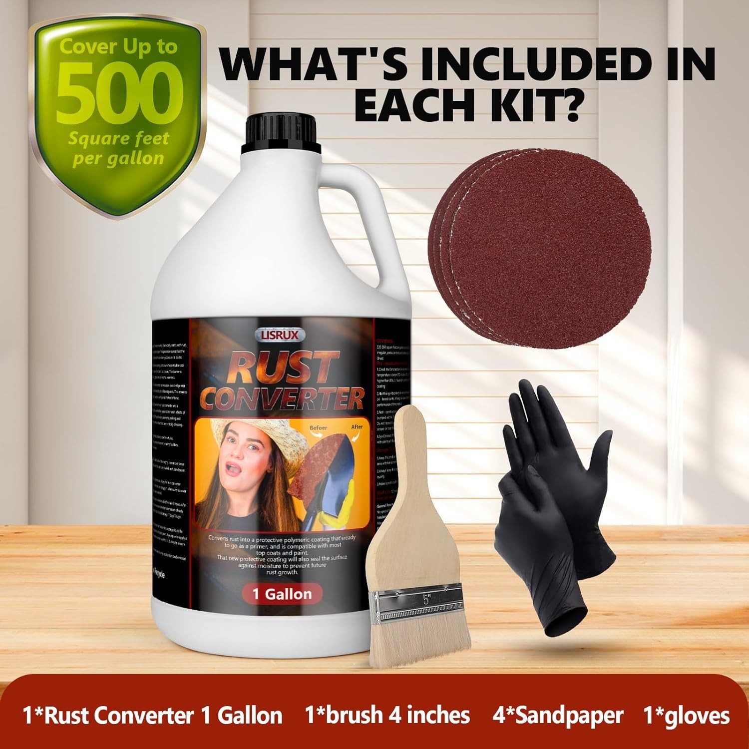 Rust Converter Metal Primer Ultra, Effective Professional Grade Water-Based Rust