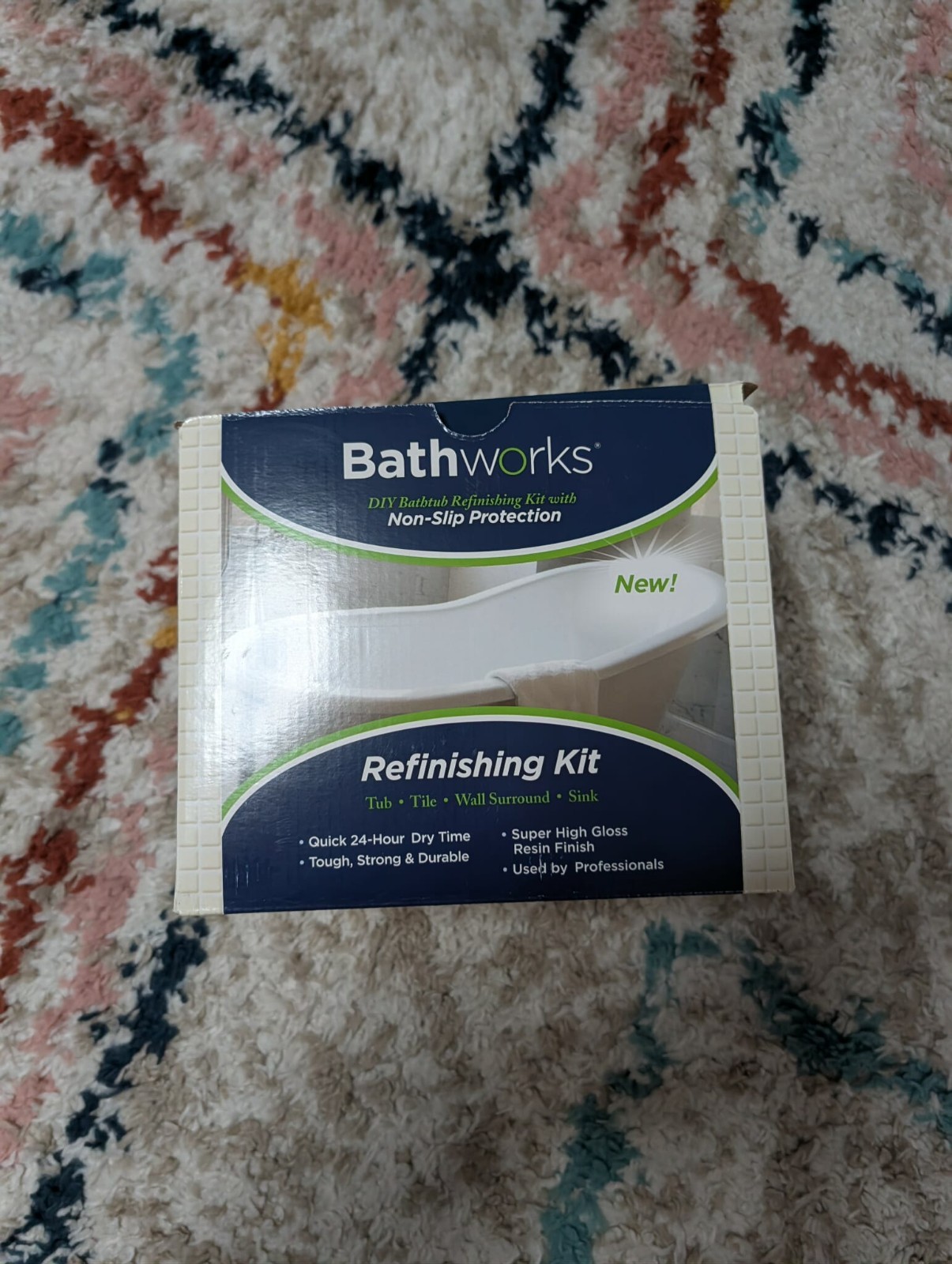DIY Bathtub & Tile Refinishing Kit; 20 Oz; Tub; Tile; Wall Surround; Sink; Quick