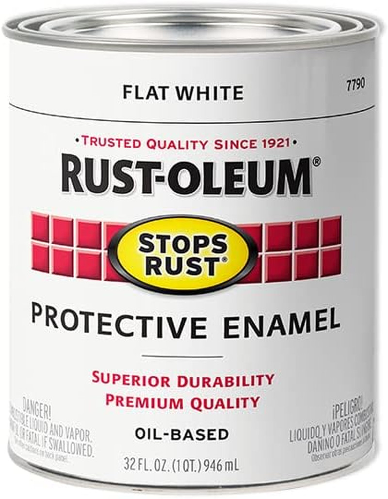 Pintura Esmalte Protector RustOleum 32Oz Blanco Mate Antioxidante 1Cuarto