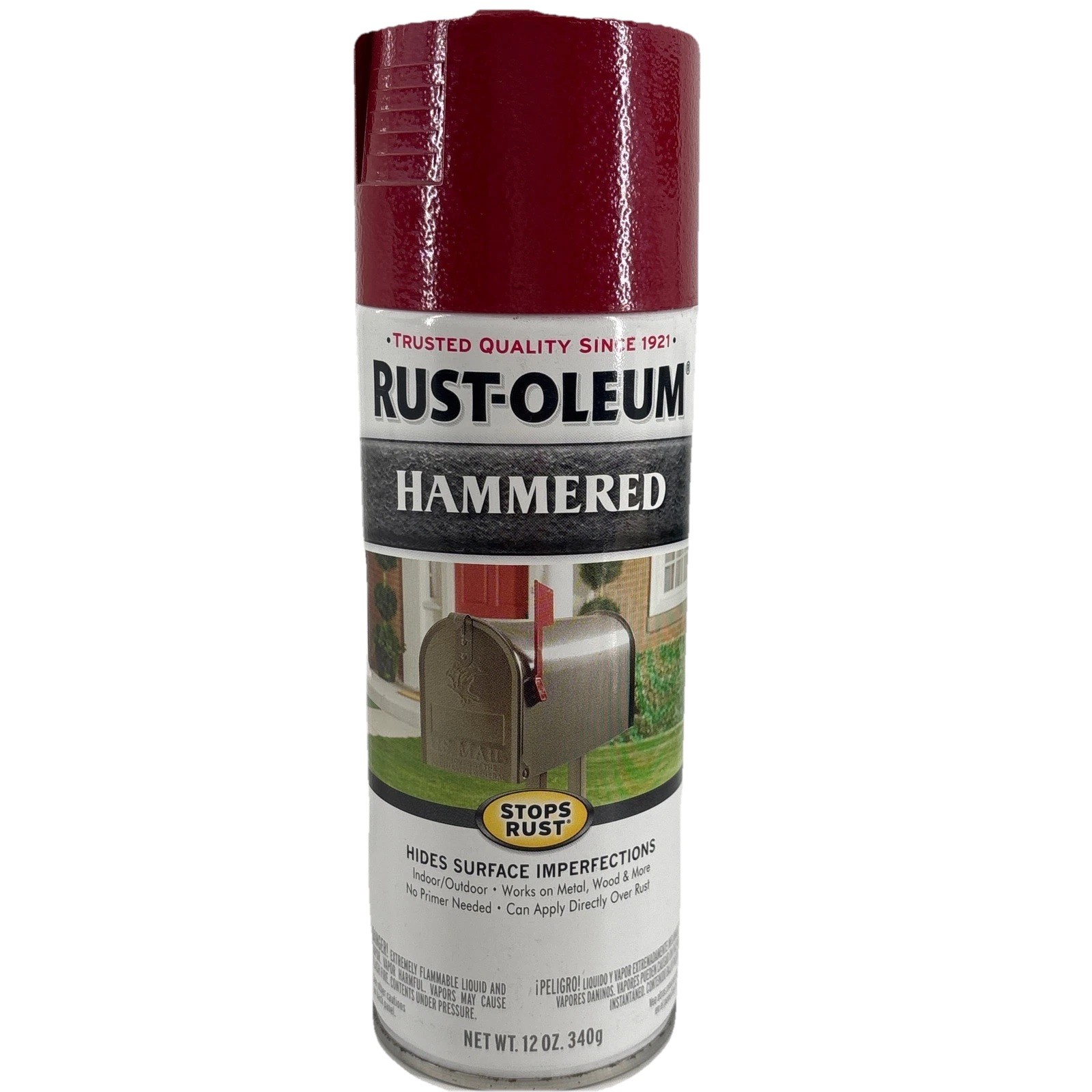 Rust-Oleum Hammered Spray Paint Bright Red 12oz Rare Discontinued Color