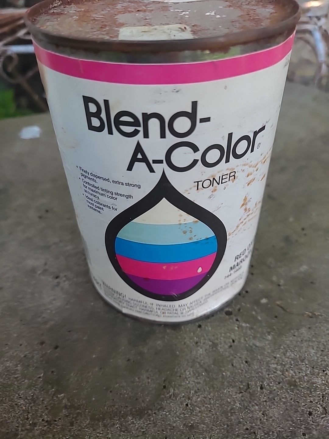 Red Oxide Rouge Colorant Red Maroon Mixing Tint Paint Can 1 Q