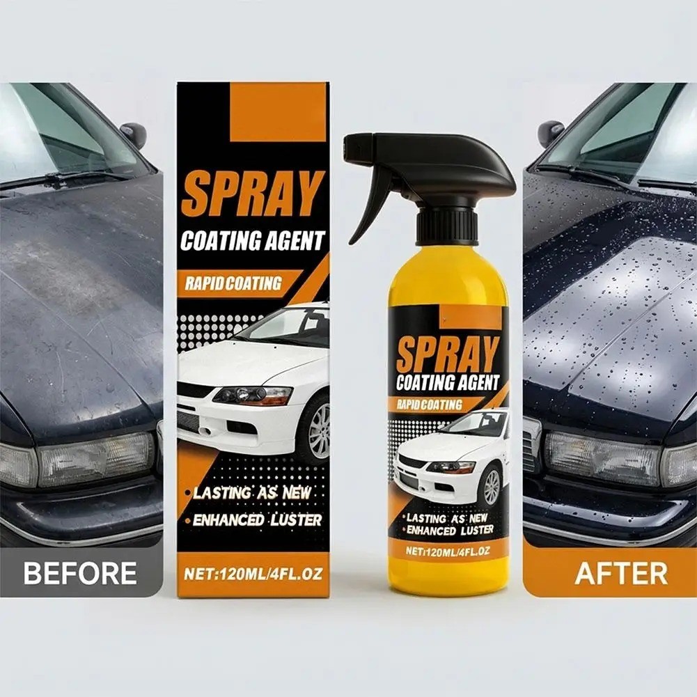 Car Coating Spray Quick Effect Scratch Remover Wax Polish Liquid Protector