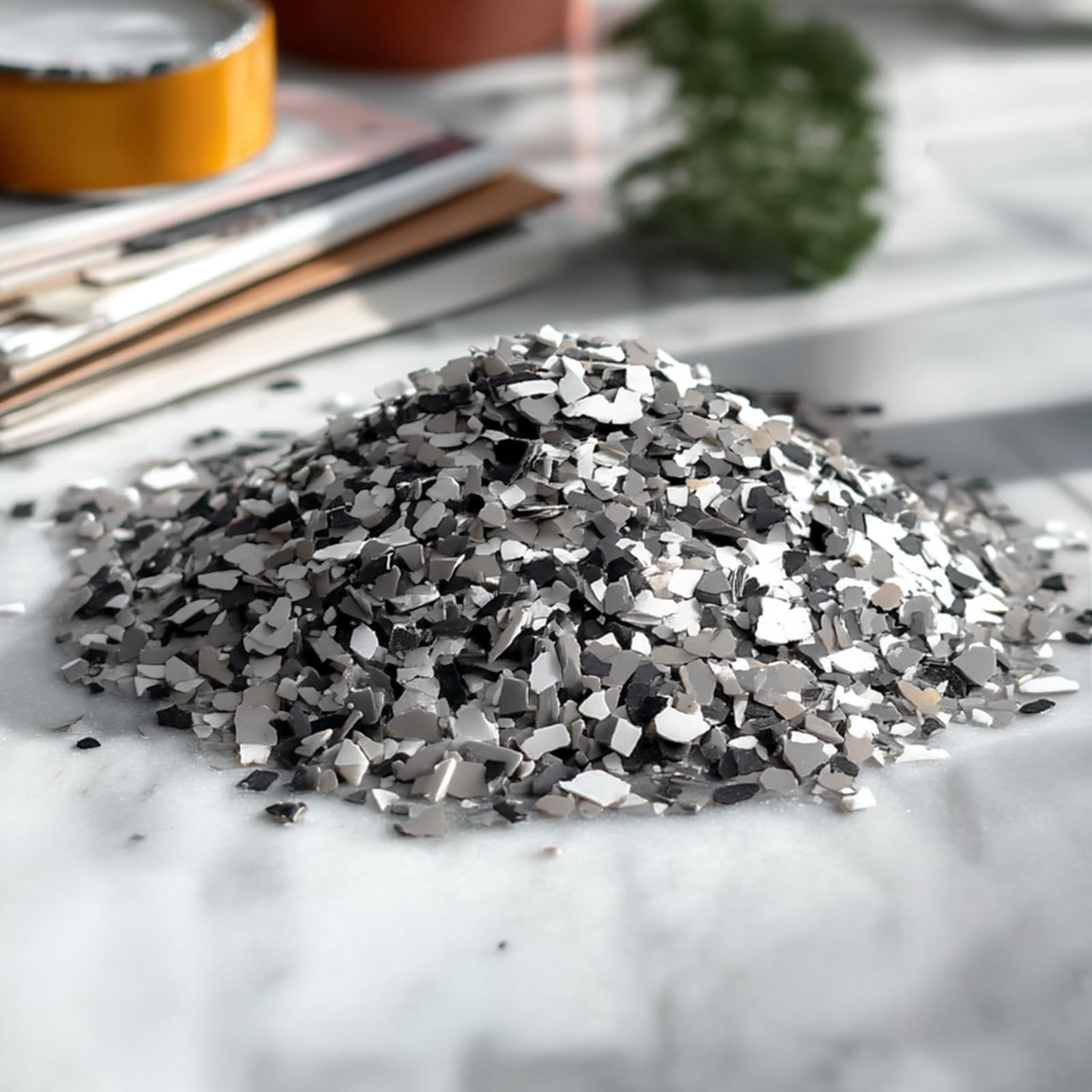 Blend Color Chips for Garage,Epoxy Floor Flakes Concrete Floor Coatings Decorati