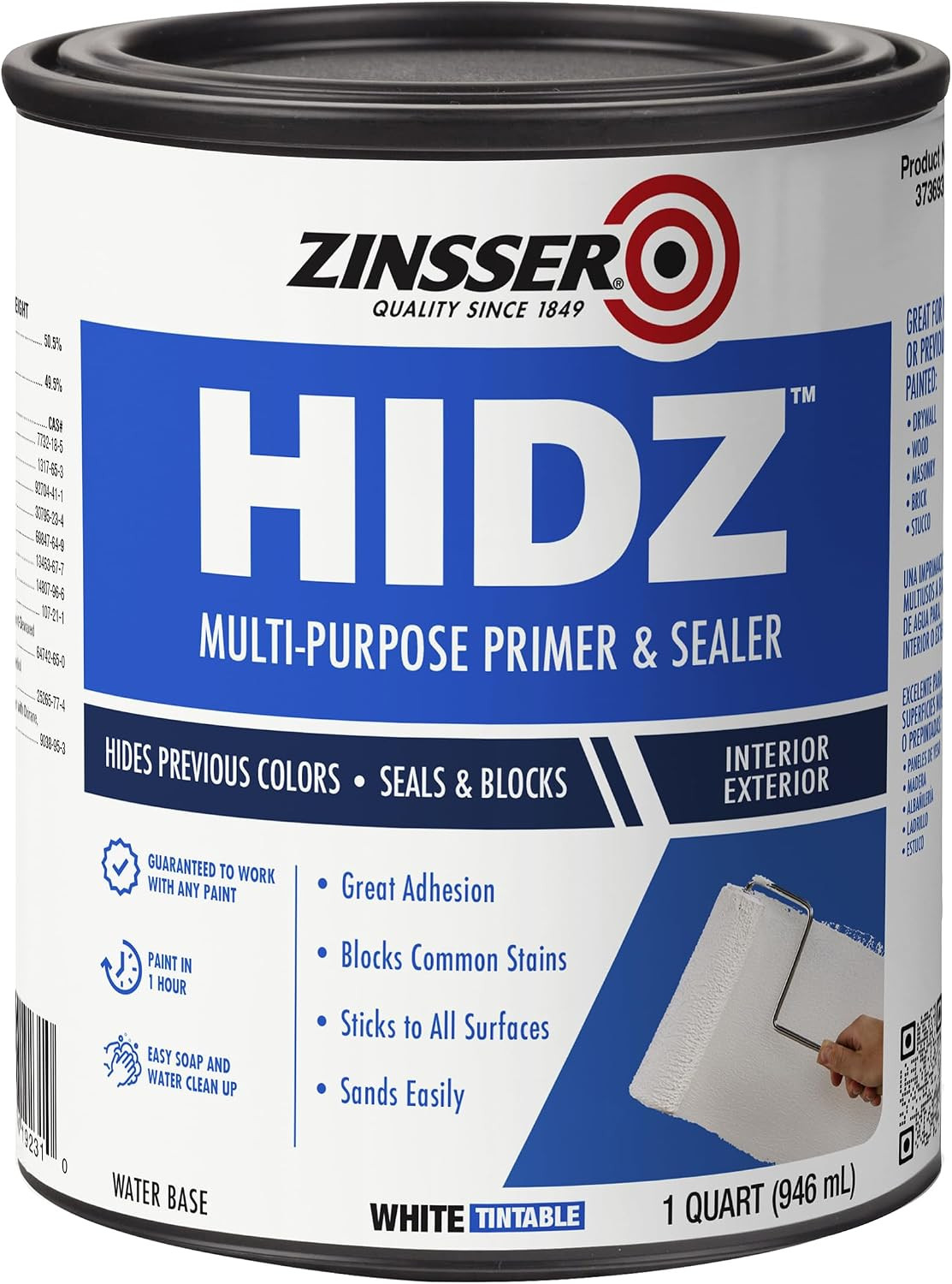Multi Purpose Water Based Primer Sealer Stain Blocking Interior Exterior