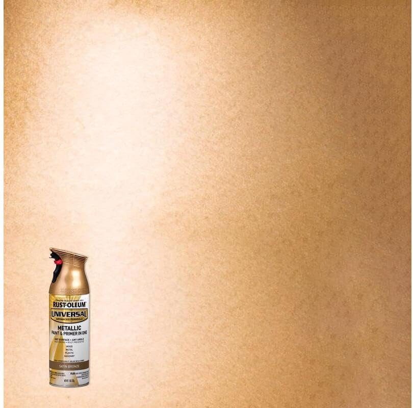 314560 Universal All Surface Metallic Spray Paint, 11 Oz, Satin Bronze