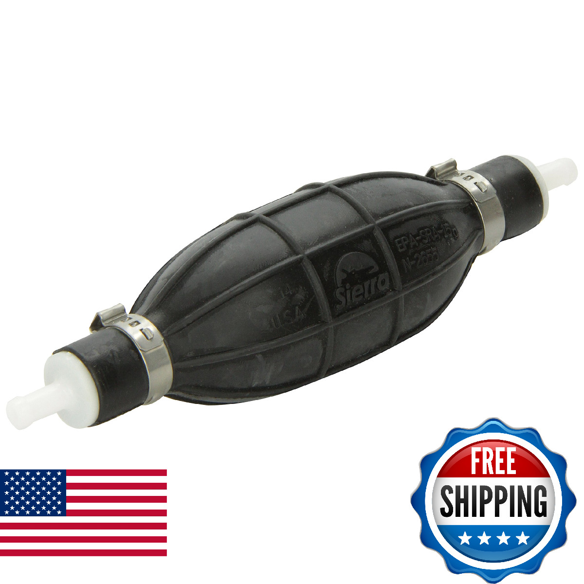 Premium Primer Bulb 1/4″ 18-8002EP-1 FKM Double Check Valve Viton Balls