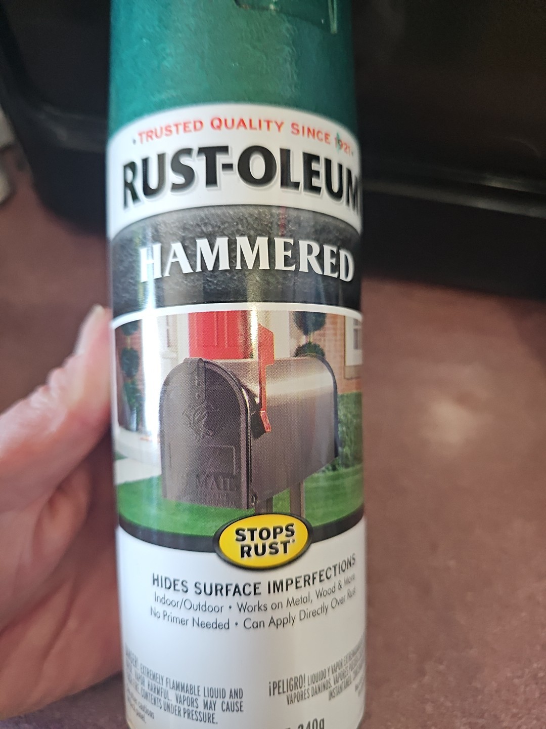 Rust-oleum Hammered Deep Green 7211 Spray Paint Can Unused Discontinued