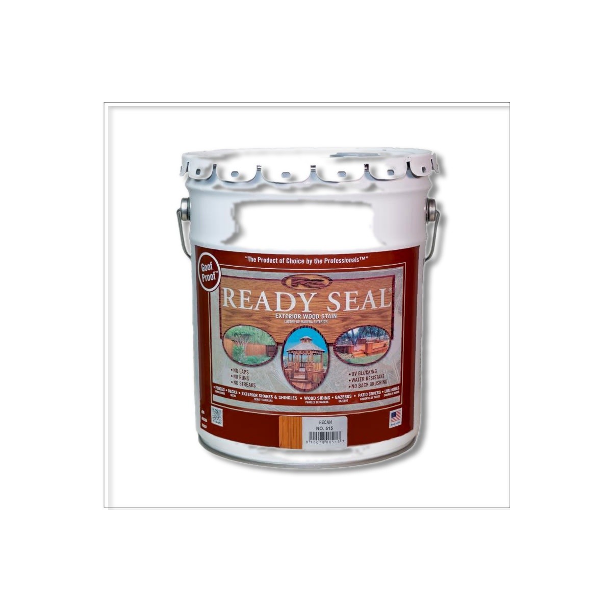Ready Seal Semi-Transparent Flat Pecan Oil-Based Wood Stain/Sealer 5 gal 515