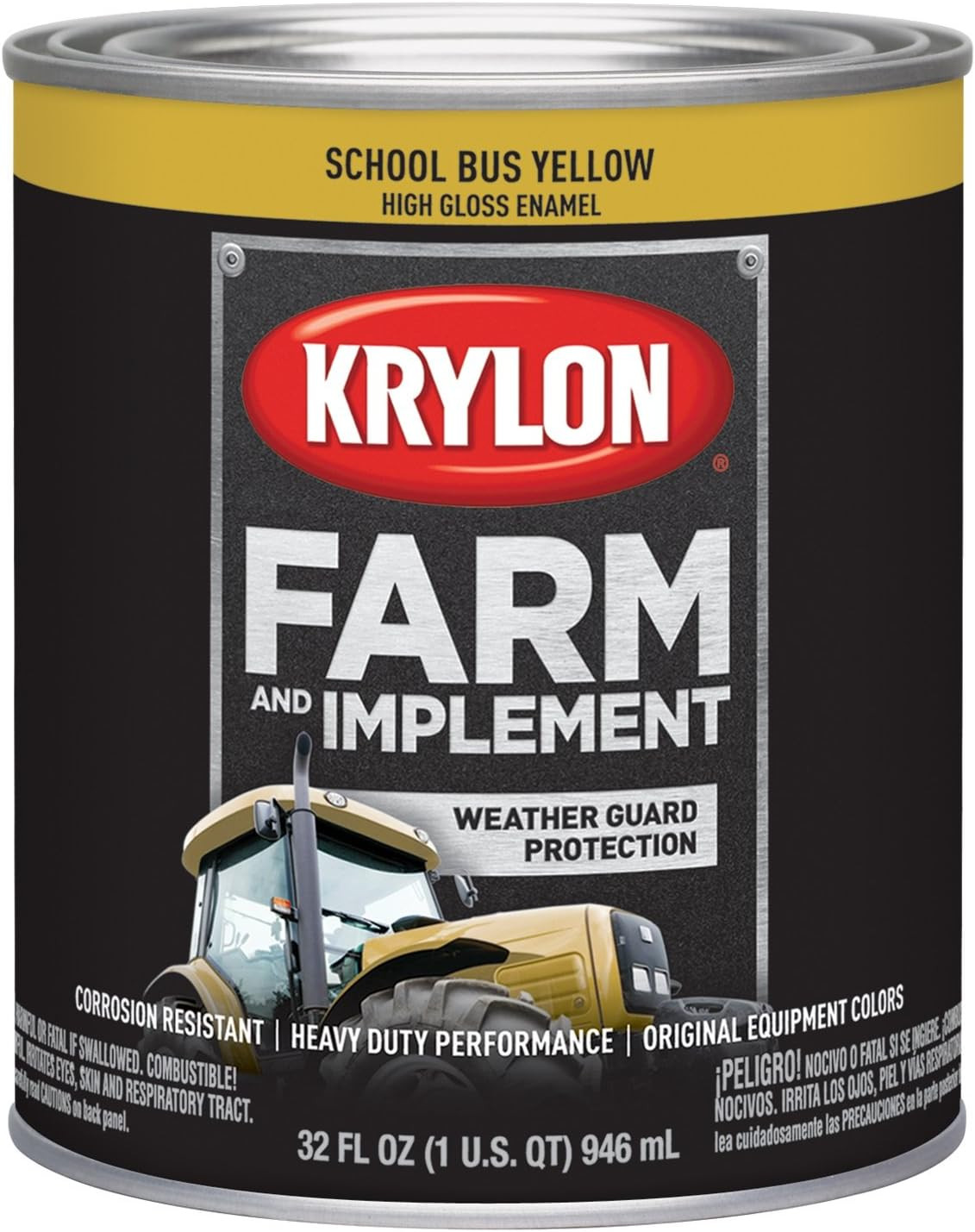 K01953000 Farm & Implement Spray Paint, High Gloss, Old Equipment Cat Yellow, 12