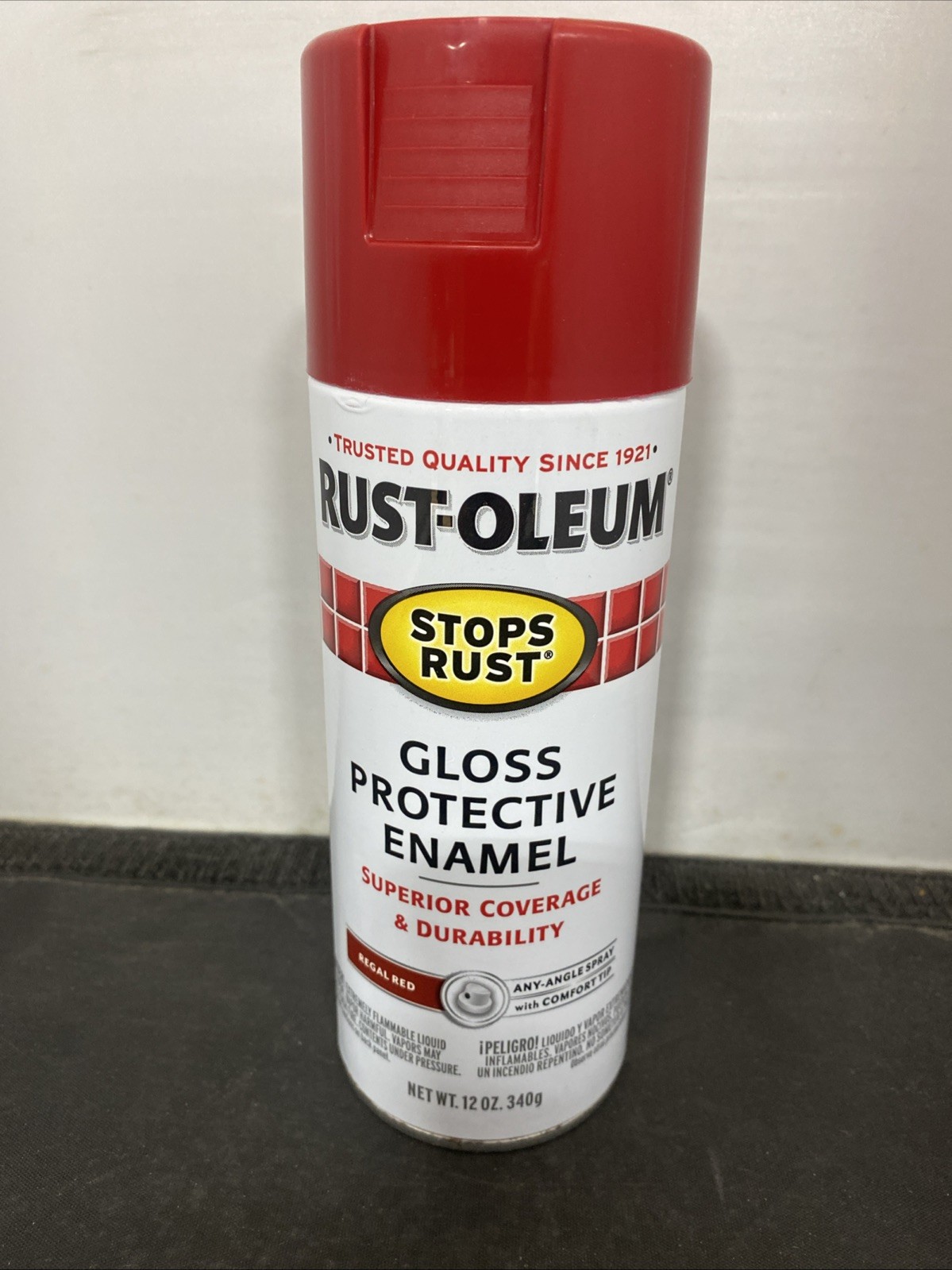 Rust-Oleum 7765830 Stops Rust Spray Paint, 12-Ounce, Gloss Regal Red NEW