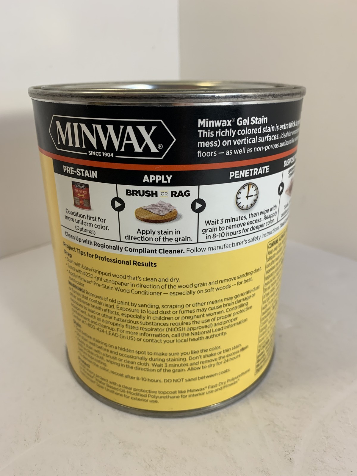 Minwax Gel Stain Multi-Surface Oil-Based Semi-Transparent Wood Stain Hickory