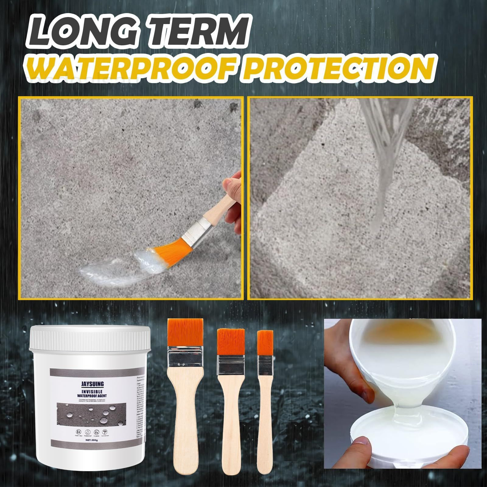 21 OZ (600g) Jaysuing Invisible Waterproof Agent, Sealant, clear
