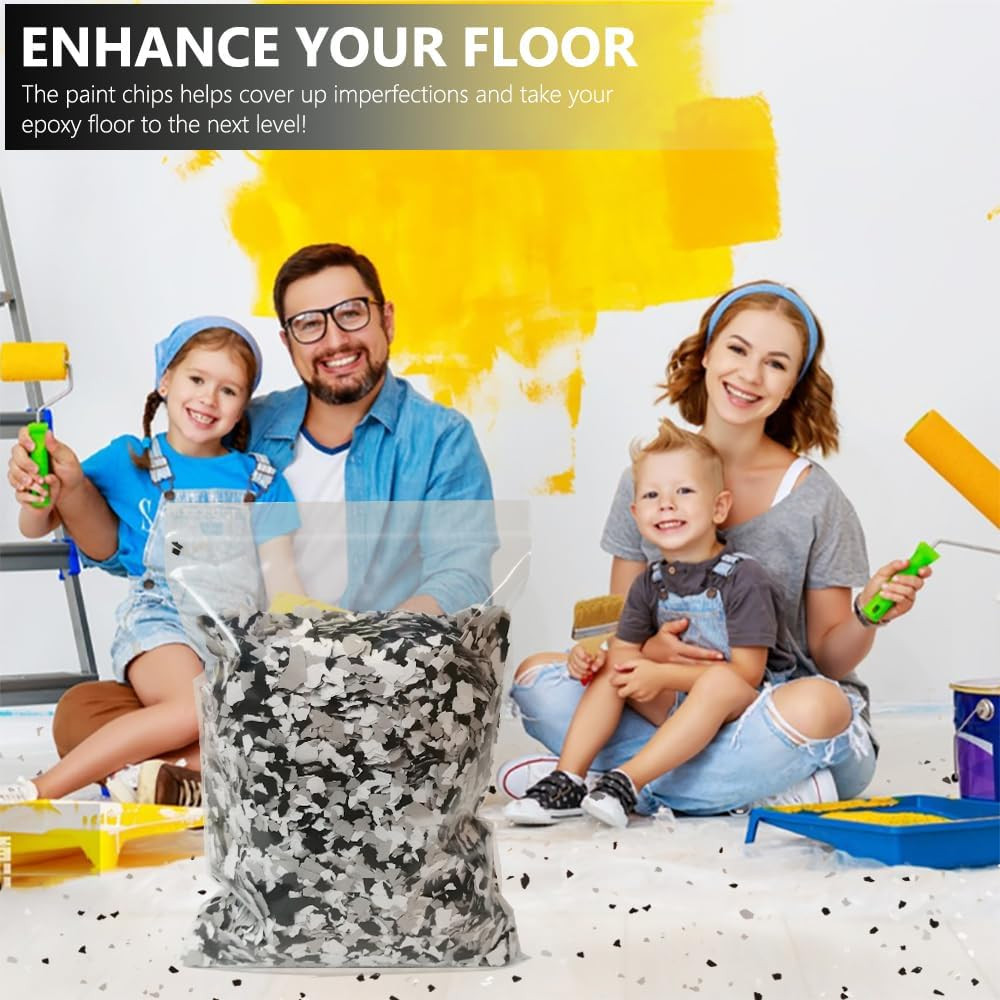 1LB Epoxy Floor Flakes Blend Decorative Color Chips Garage Paint Flakes Concrete