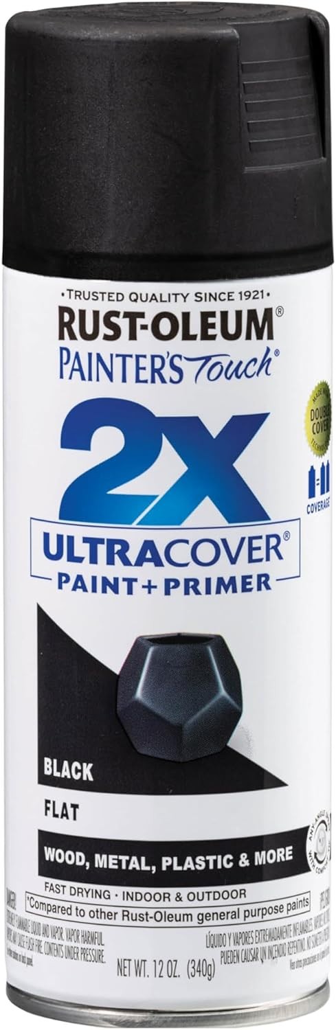 Rust-Oleum Painter’s Touch 2X Ultra Cover Spray Paint, 12 oz, 110+ Colors