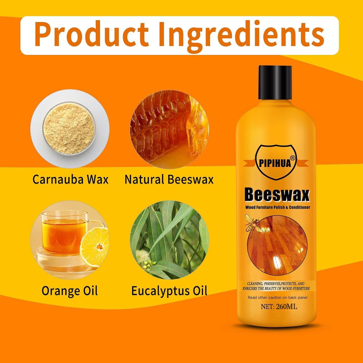 Beeswax Furniture Polish & Conditioner – Wood Seasoning Beeswax, Furniture Wax O