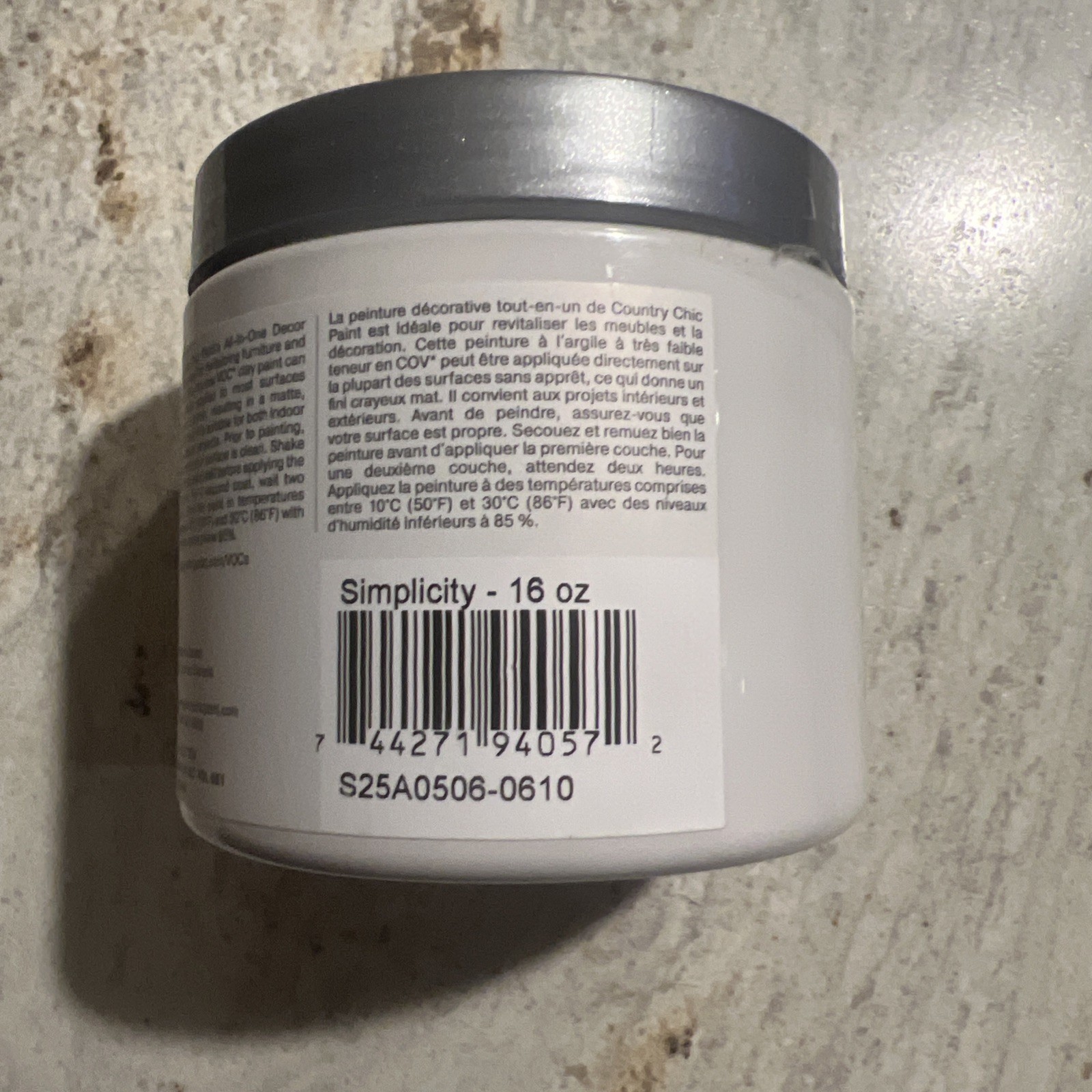 Durable Eco-Friendly Chalk Paint with Built-In Primer, 16 oz – Simplicity Color