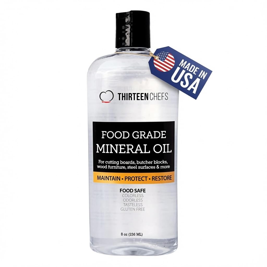 Mineral Oil – 8 oz Food Grade Conditioner for Wood Cutting Board, Countertop & B