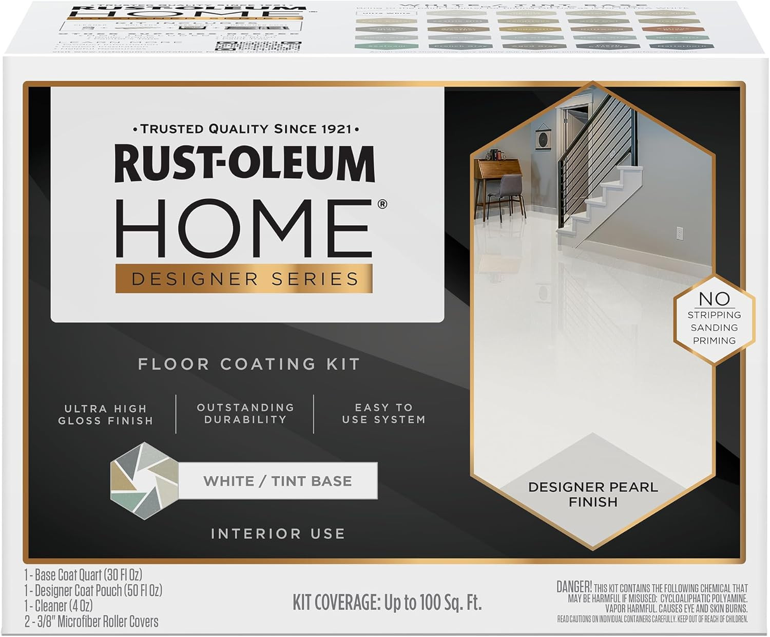 High Gloss White Floor Coating Kit – Transform Your Space Today!