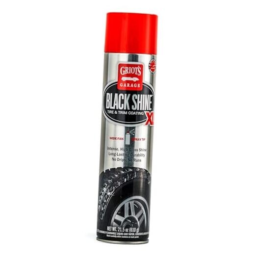 Black Shine Tire and Trim Coating, Water-Resistant 21.5 Ounce (Pack of 1)