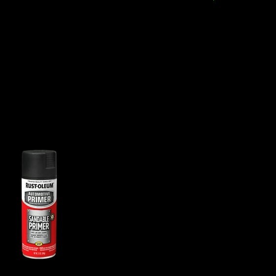 Rust-Oleum Automotive Sandable Primer Spray Black 12 oz (2 Pack)