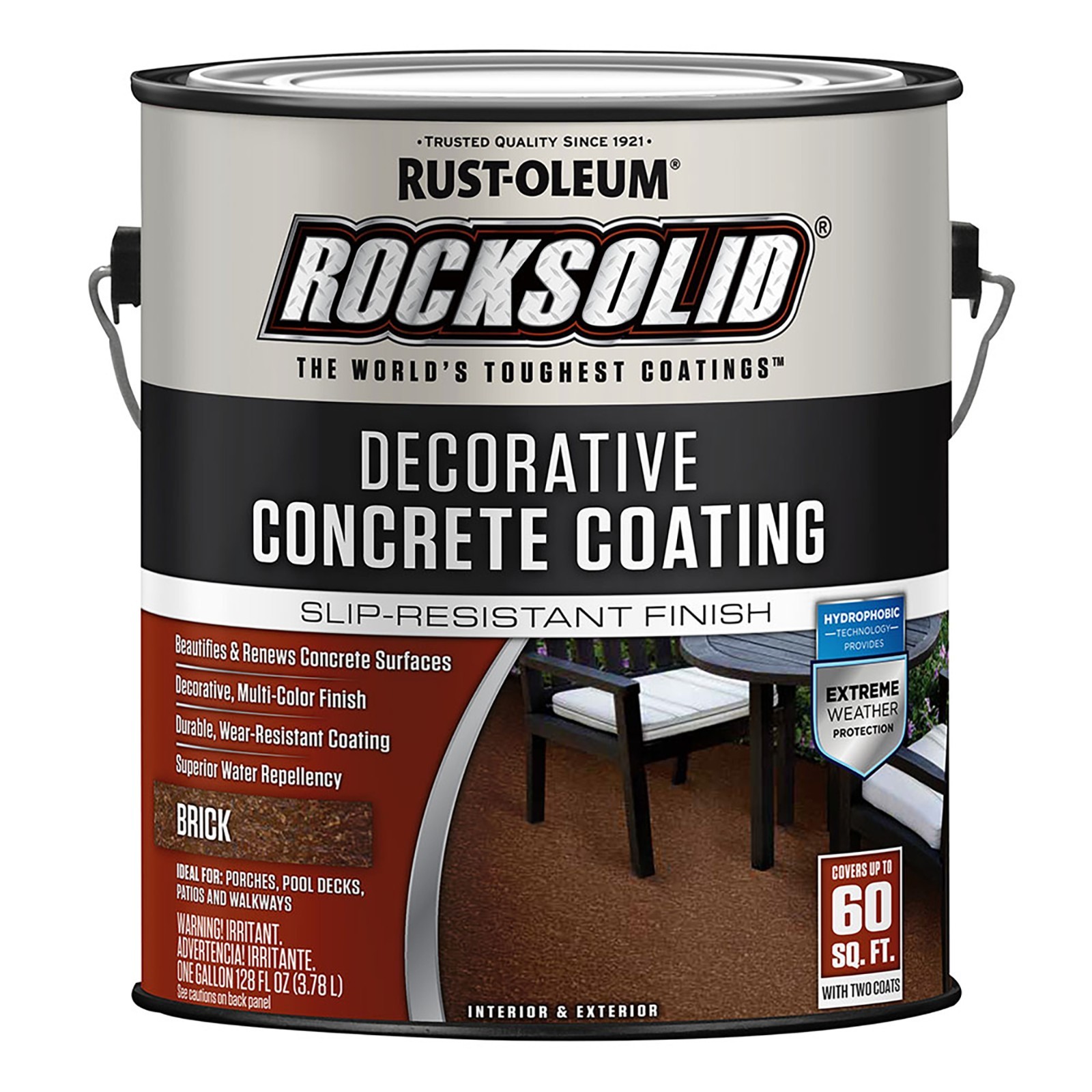 Rust-Oleum 306264 Rocksolid Decorative Concrete Coating multi color BRICK gal