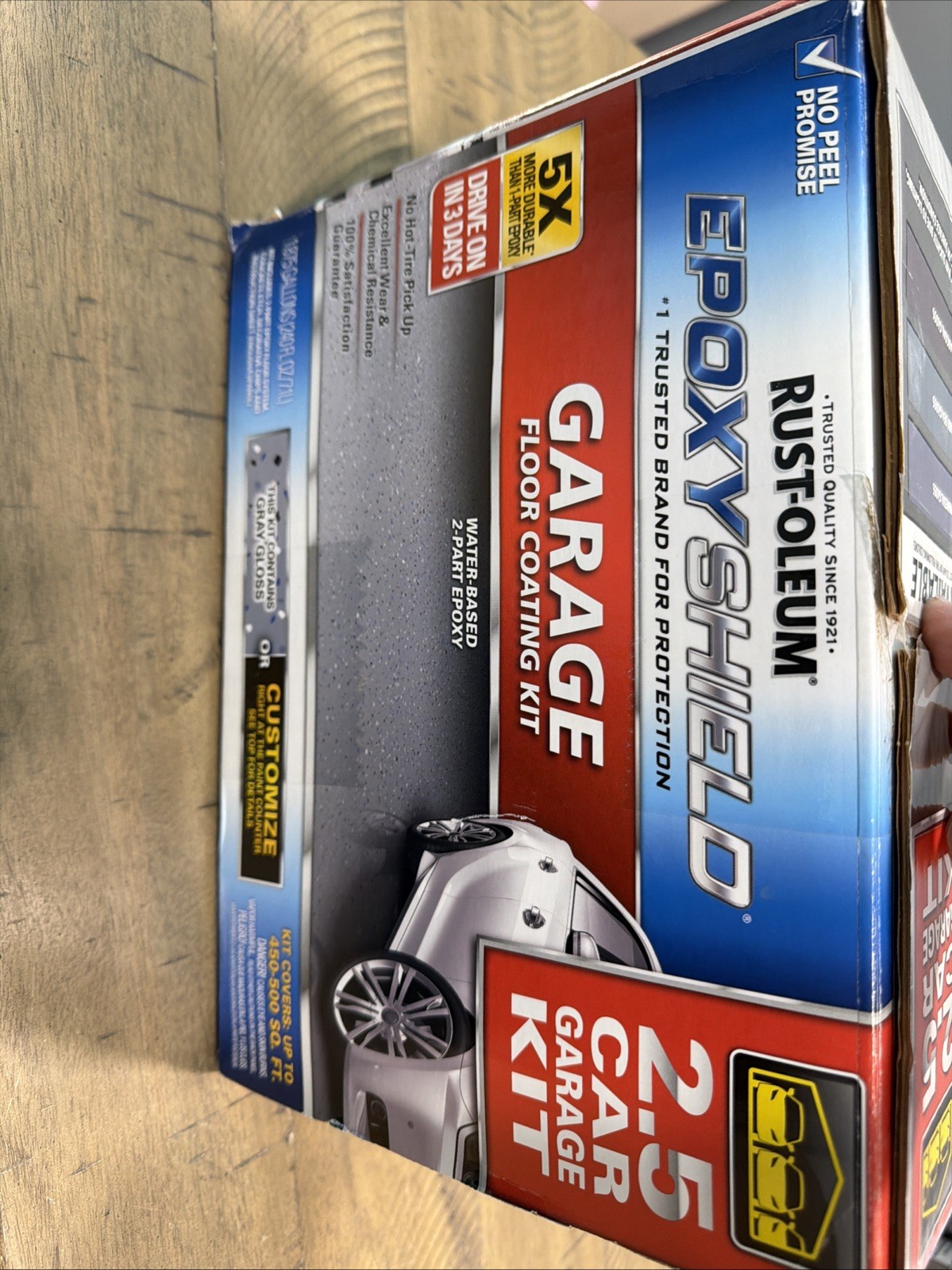 Rust Oleum Epoxyshield Garage Floor Coating Kit 2.5 Car Garage Kit (Gray Gloss)