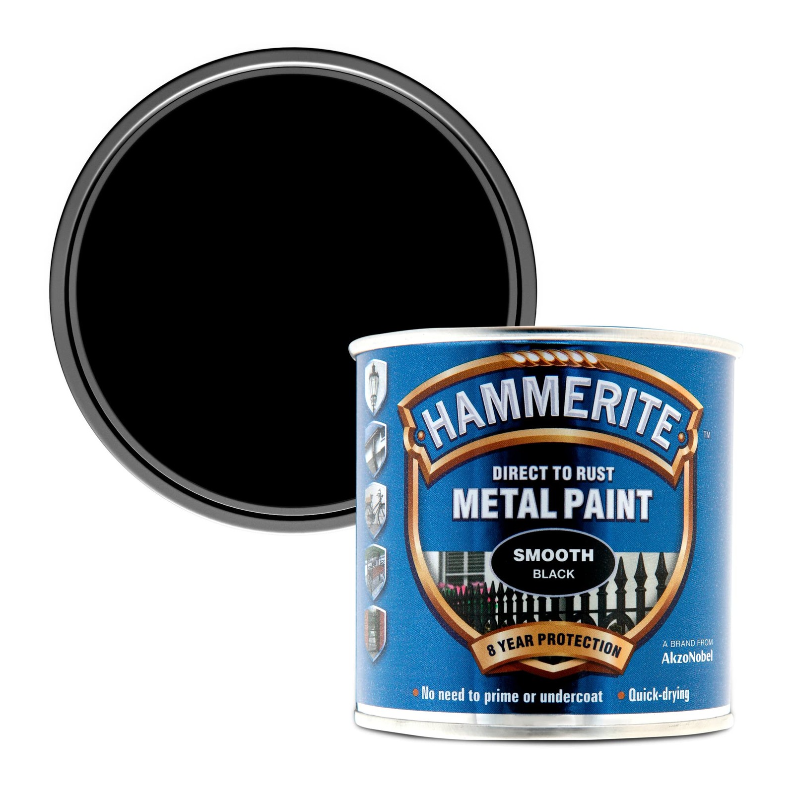 5084863 Direct to Rust Metal Paint – Smooth Black Finish 250ML