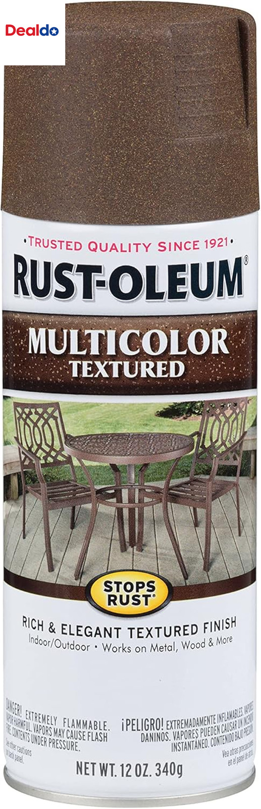 223523 Stops Rust Multi-Color Textured Spray Paint, 12 Ounce, Autumn Brown,Count