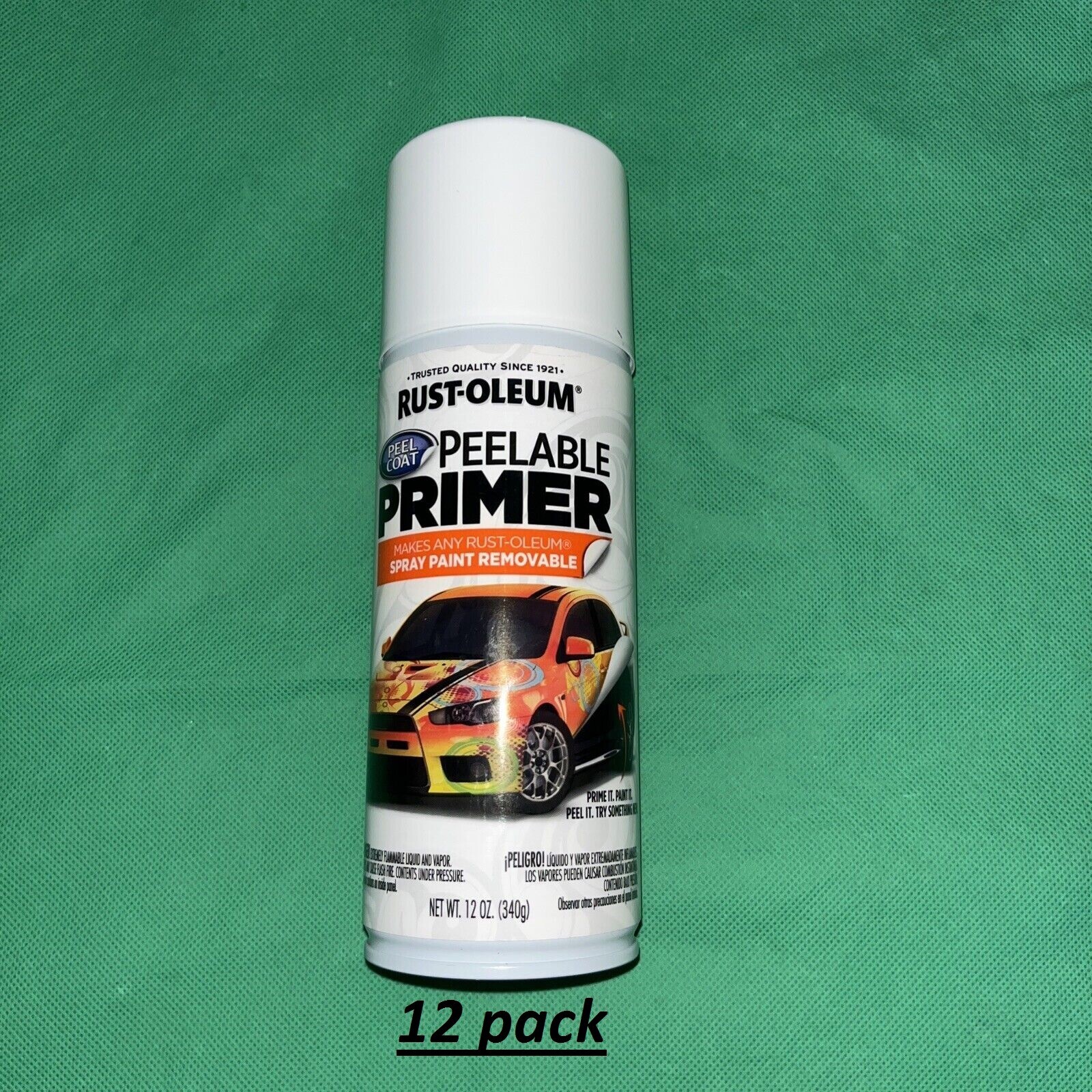 Rust-Oleum Peelable Removable Primer 12 OZ Spray Can Peel Coat 304611 Lot Of 14