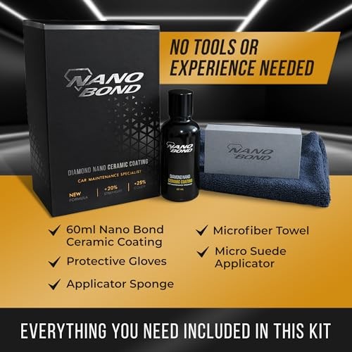 Ceramic Coating 9H PRO (60ML), Car, Plastic, Glass, and Wheel 60ml Kit