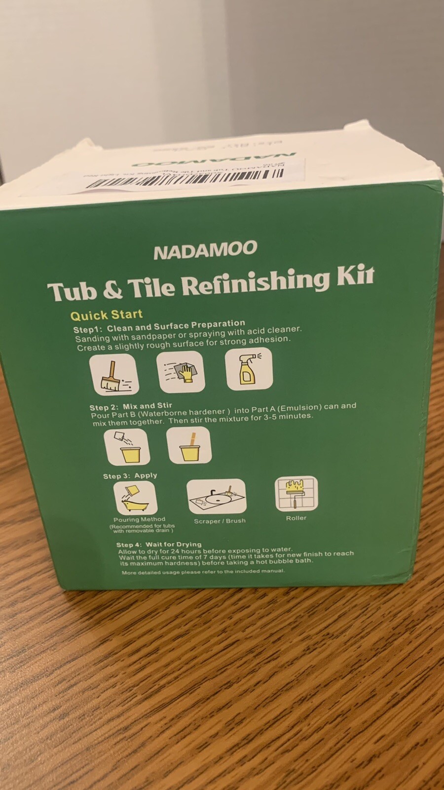 NADAMOO Tub and Tile Refinishing Kit 500g Light Red