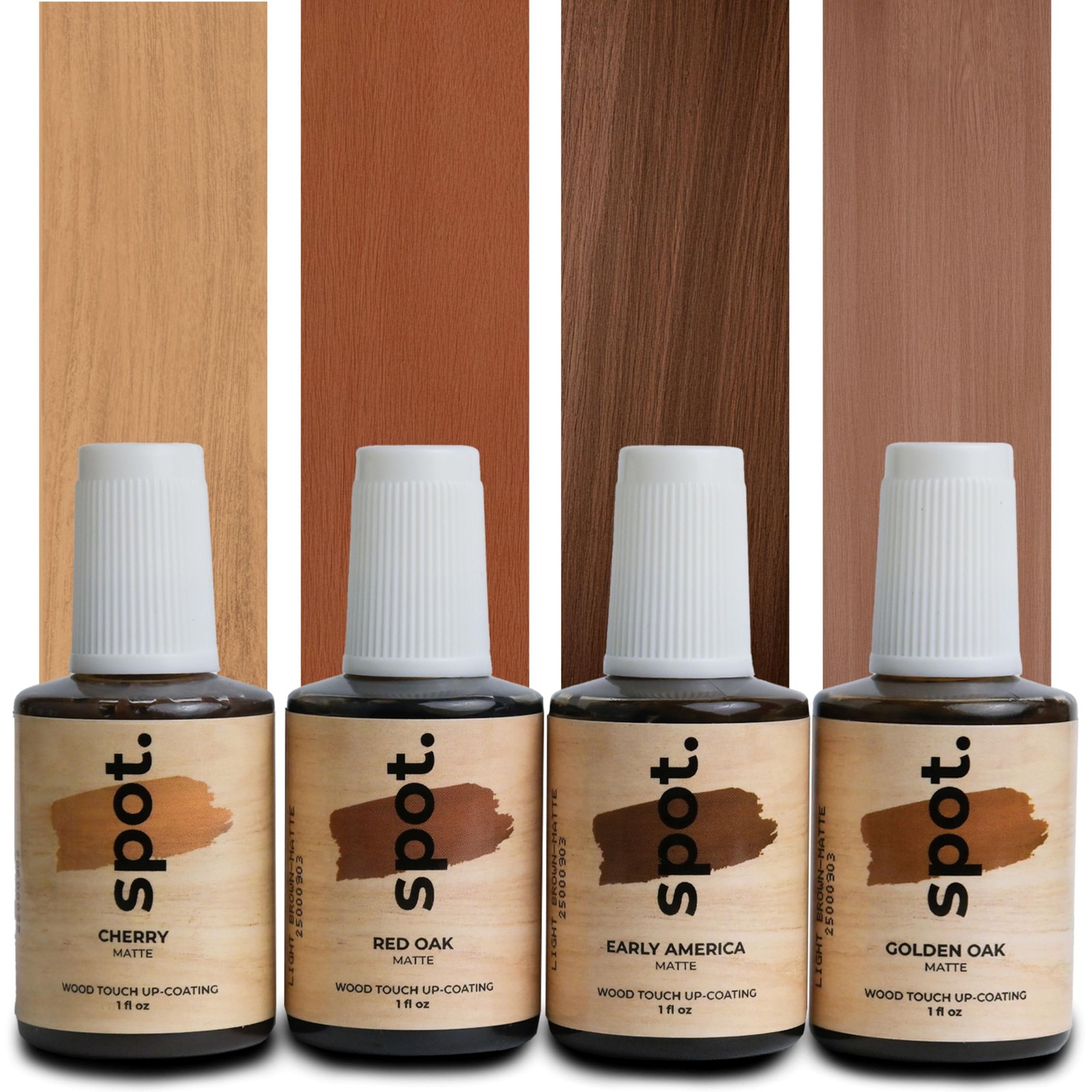 Light Brown Wood Stain Repair Kit, Brush-On Touch-Up Stain Bottles, Golden Oa…
