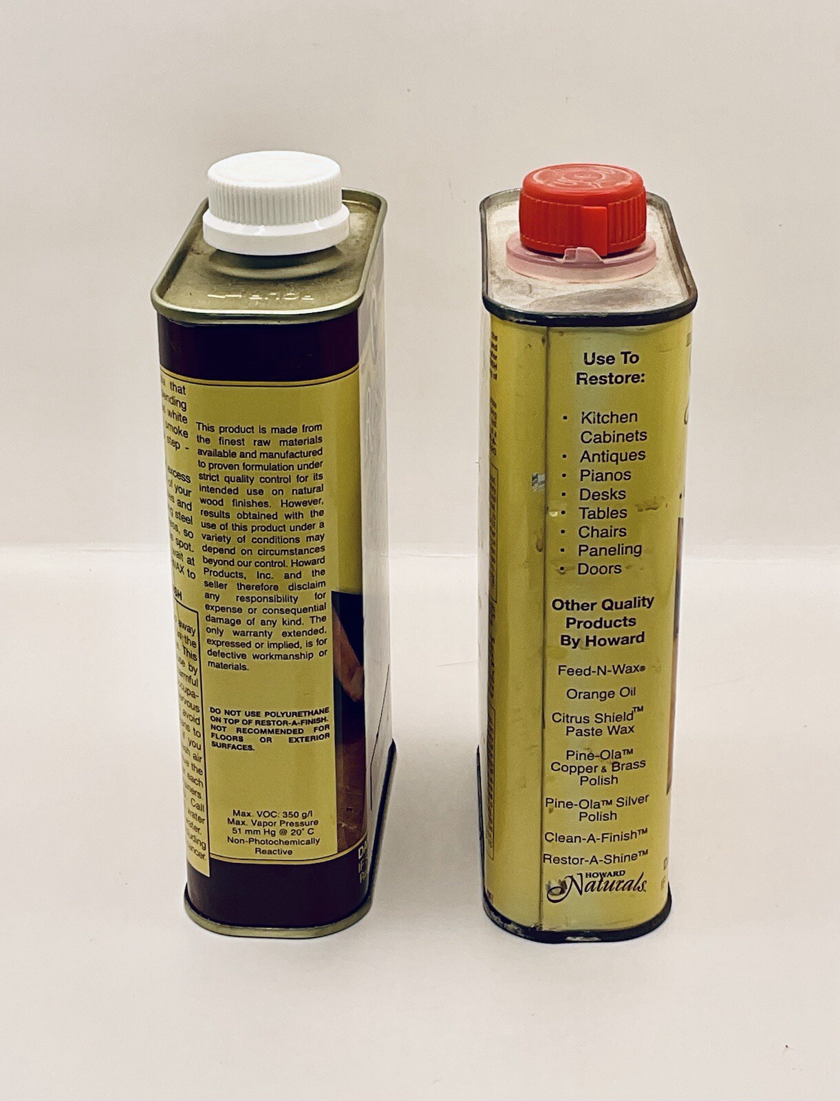 HOWARD RESTOR-A-FINISH CHERRY 16 FL OZ VINTAGE LOT OF 2