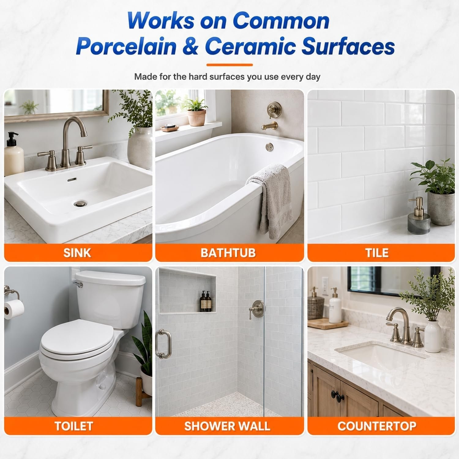 Quick Repair Kit for White Porcelain Sinks, Tubs & Tiles – Easy DIY Solution