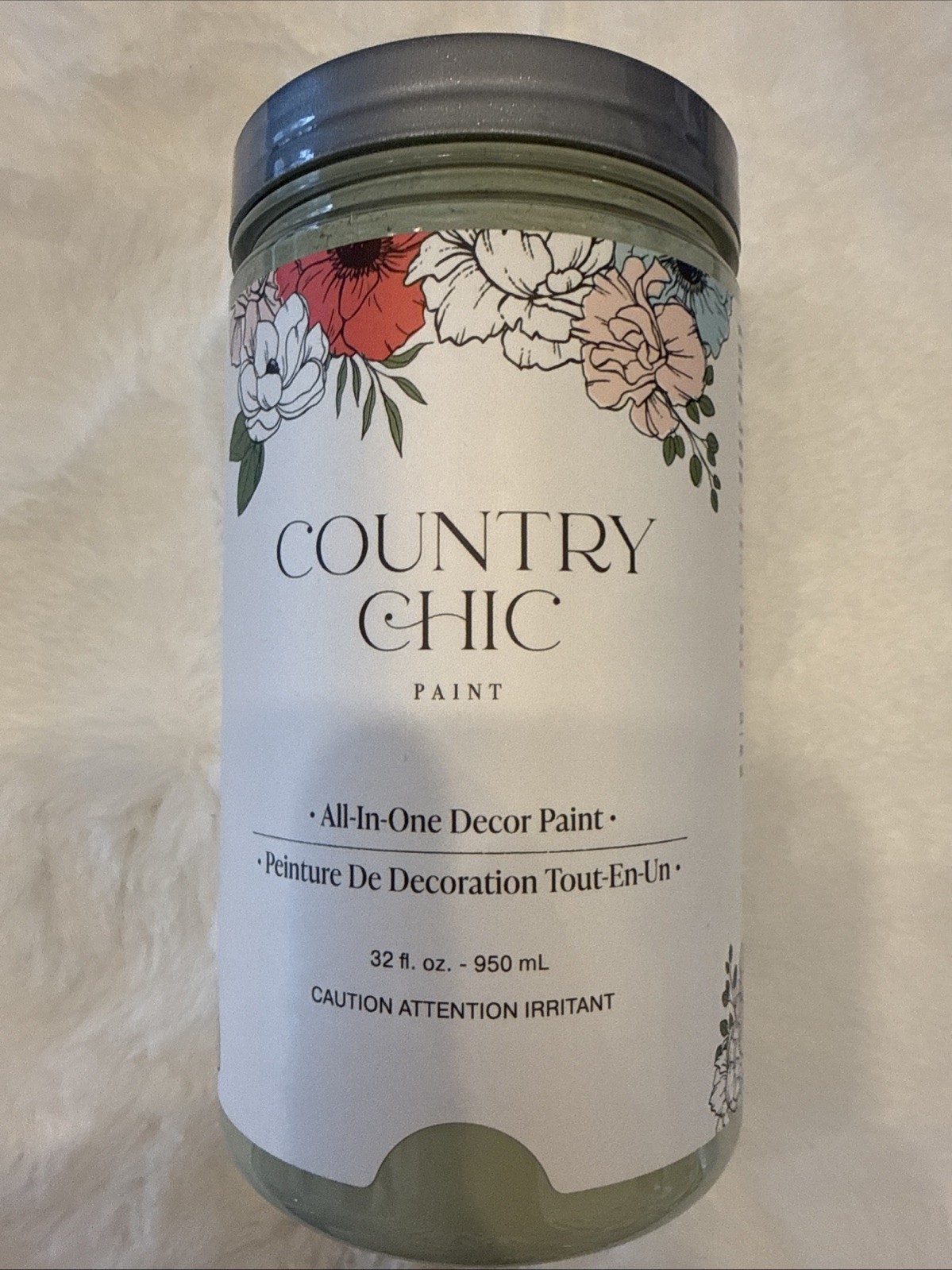 New Country Chic Chalk Style All In One Home Decor Paint 32oz Color: Sage Advice