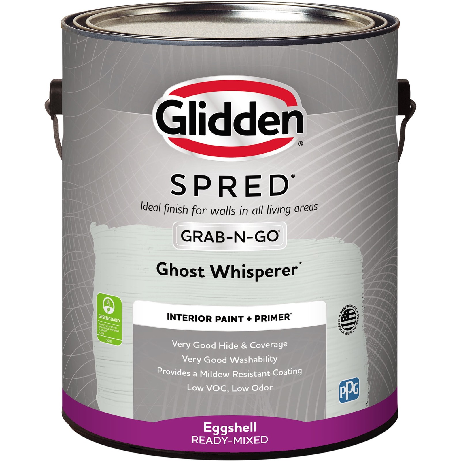Glidden Spred Grab-N-Go Ghost Whisperer / Gray Blue Eggshell Interior Paint