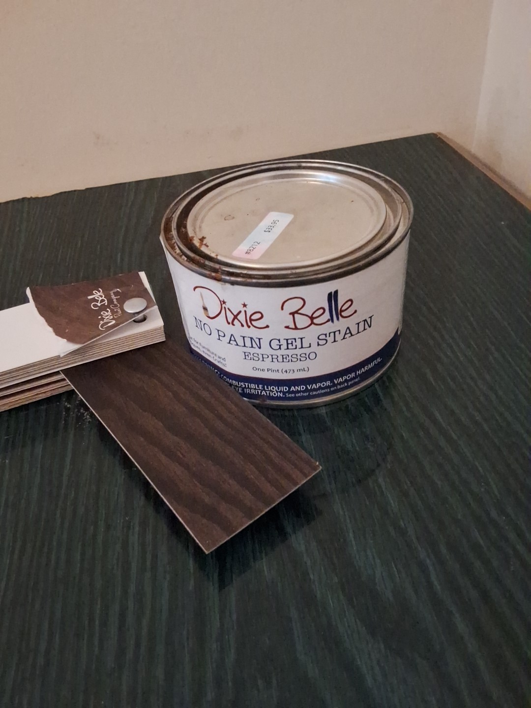 New Dixie Belle Paint Company No Pain Gel Stain Oil Based 1 Pint Espresso