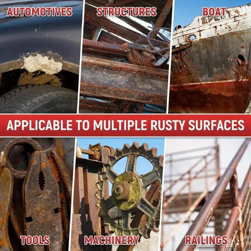 Rust Proof Paint Kit, All-in-1 Rust Converter & Metal Primer, Ideal for Auto